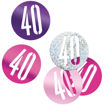Picture of BIRTHDAY PINK GLITZ NUMBER 40 CONFETTI